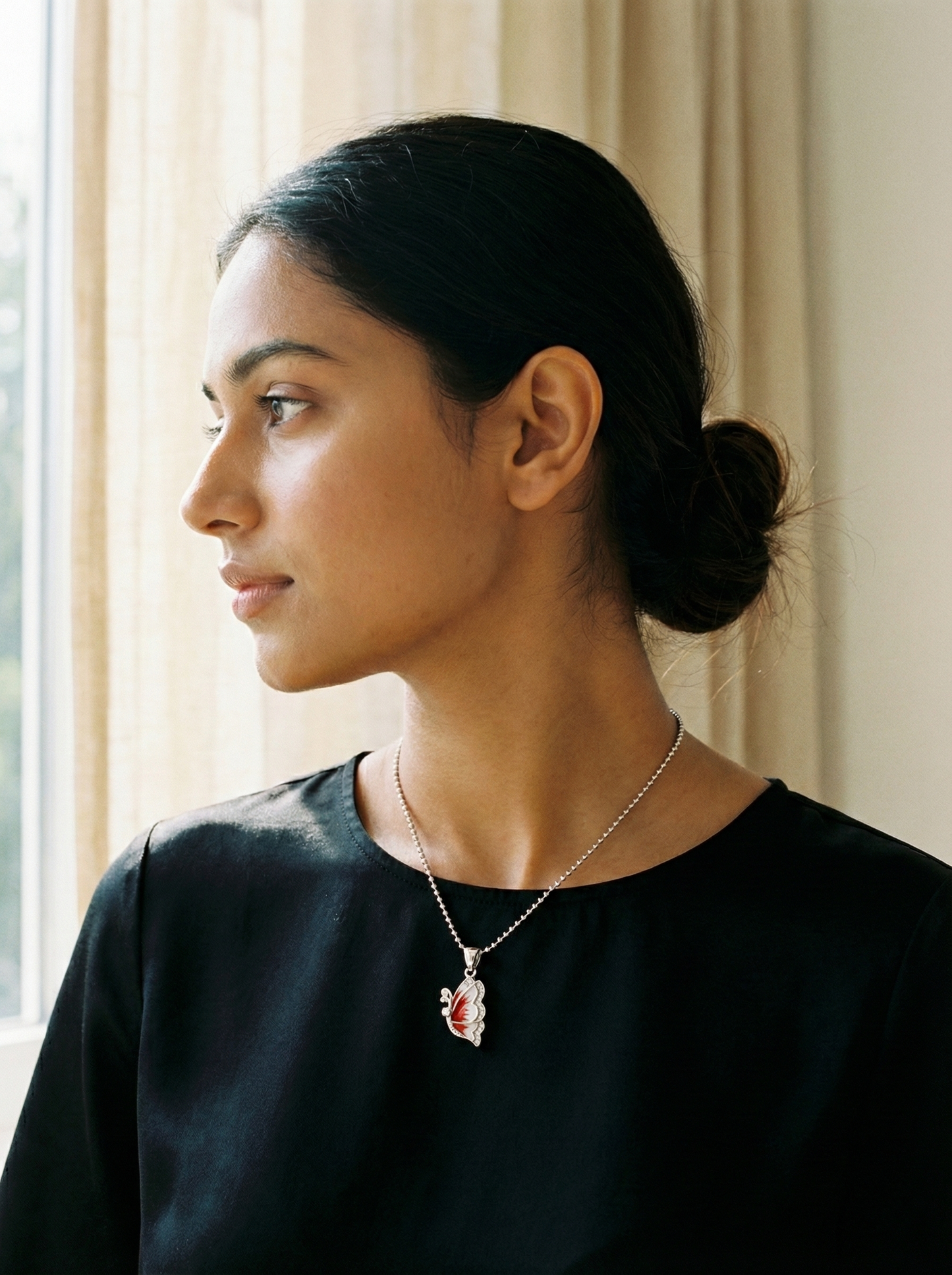 The Monarch Mosaic Butterfly Necklace