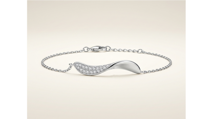 Ethereal Wave Pavé Bracelet