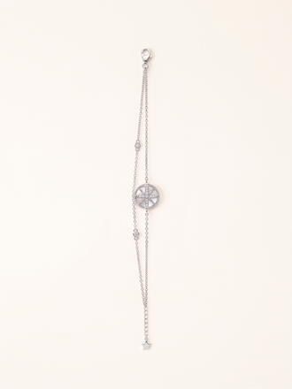 Celestial Navigator Mother of Pearl Compass Bracelet