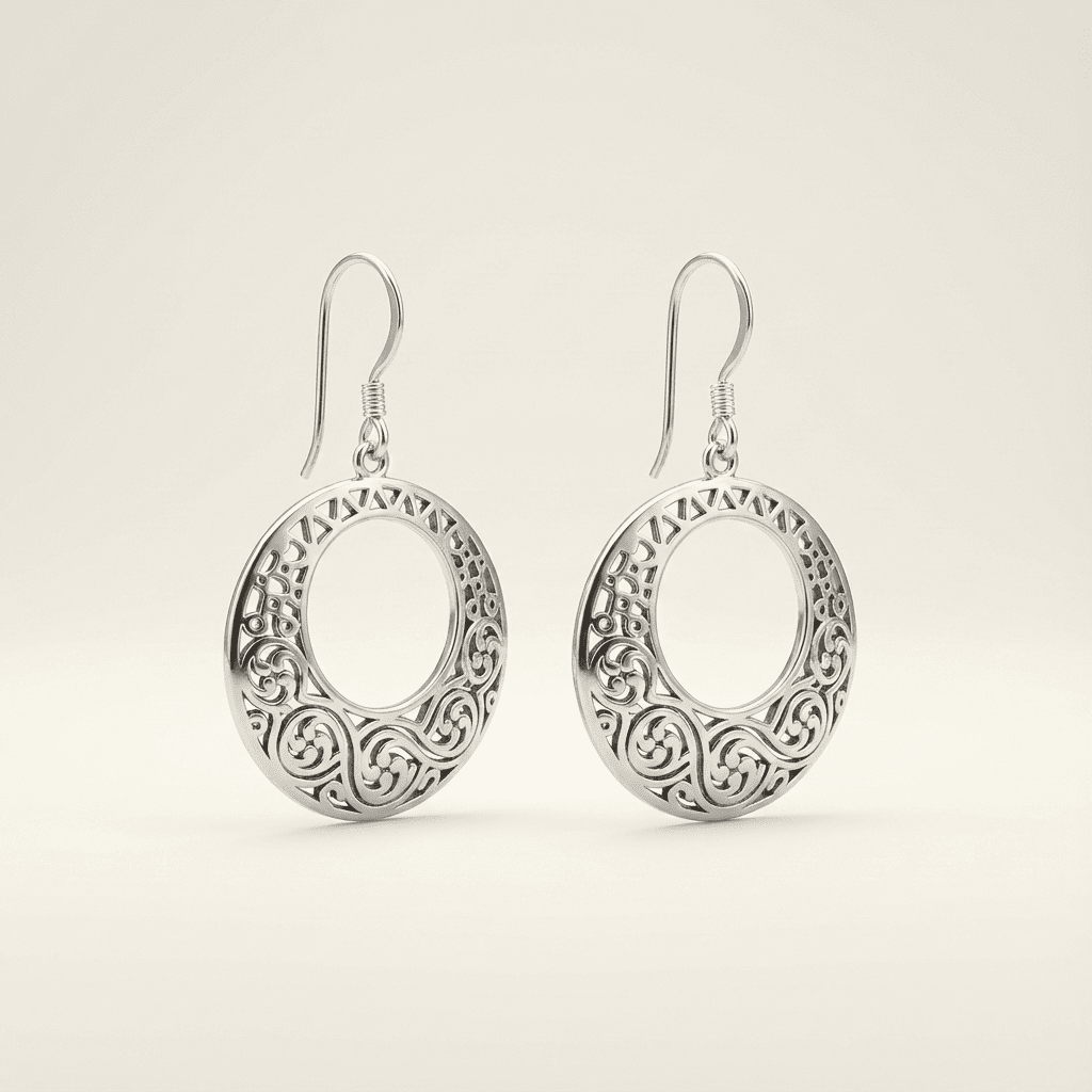 Eternal Scroll Filigree Earrings