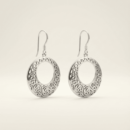 Eternal Scroll Filigree Earrings