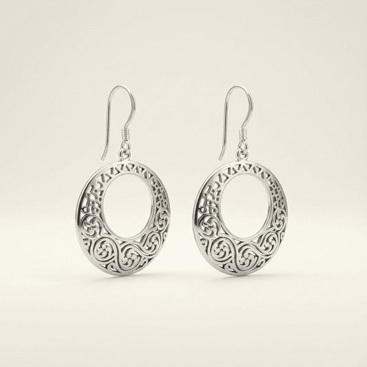 Eternal Scroll Filigree Earrings