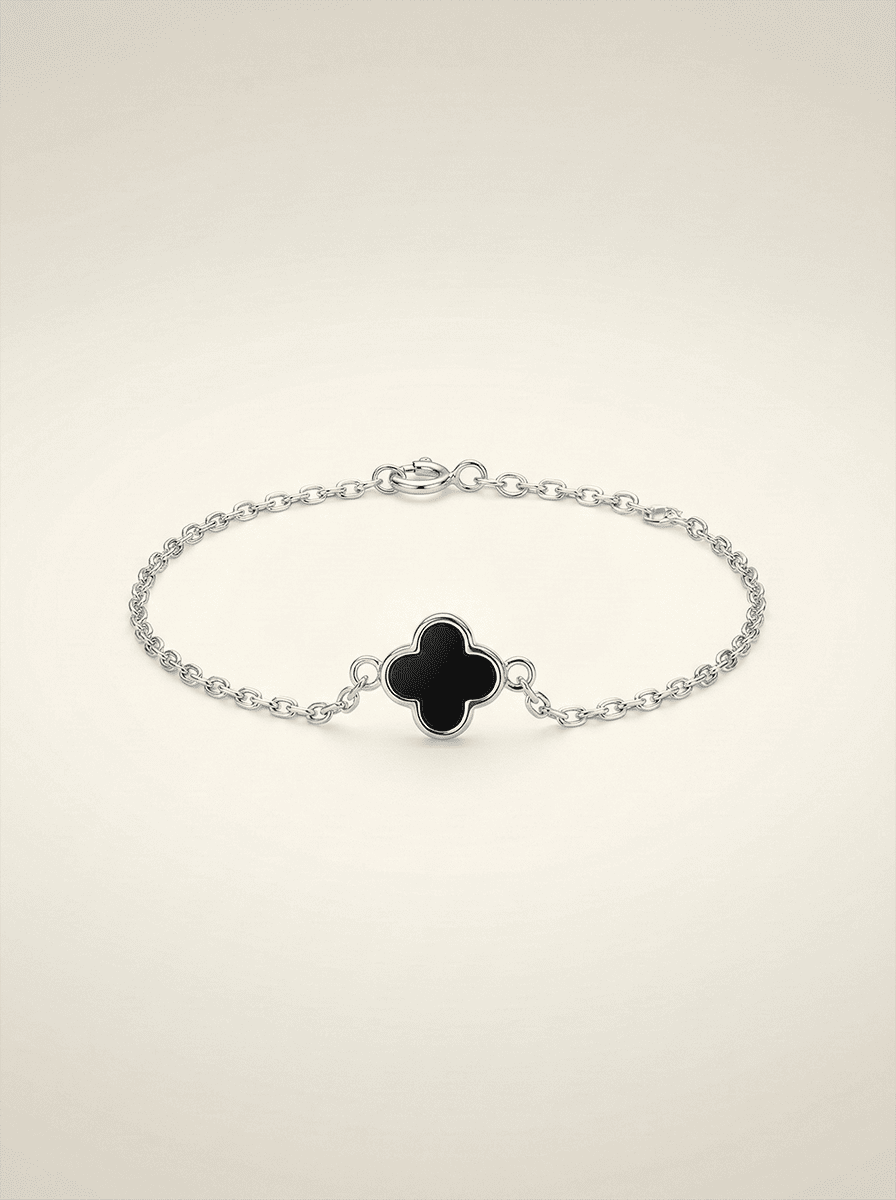 Noir Clover Minimalist Bracelet