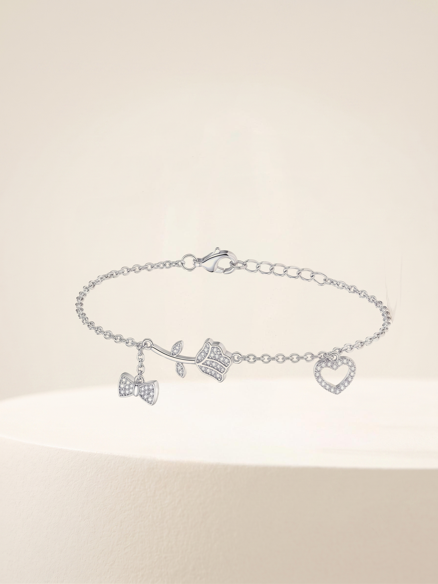 Eternal Romance Pavé Charm Bracelet