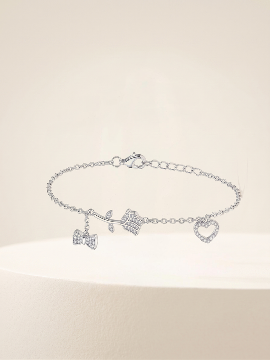 Eternal Romance Pavé Charm Bracelet