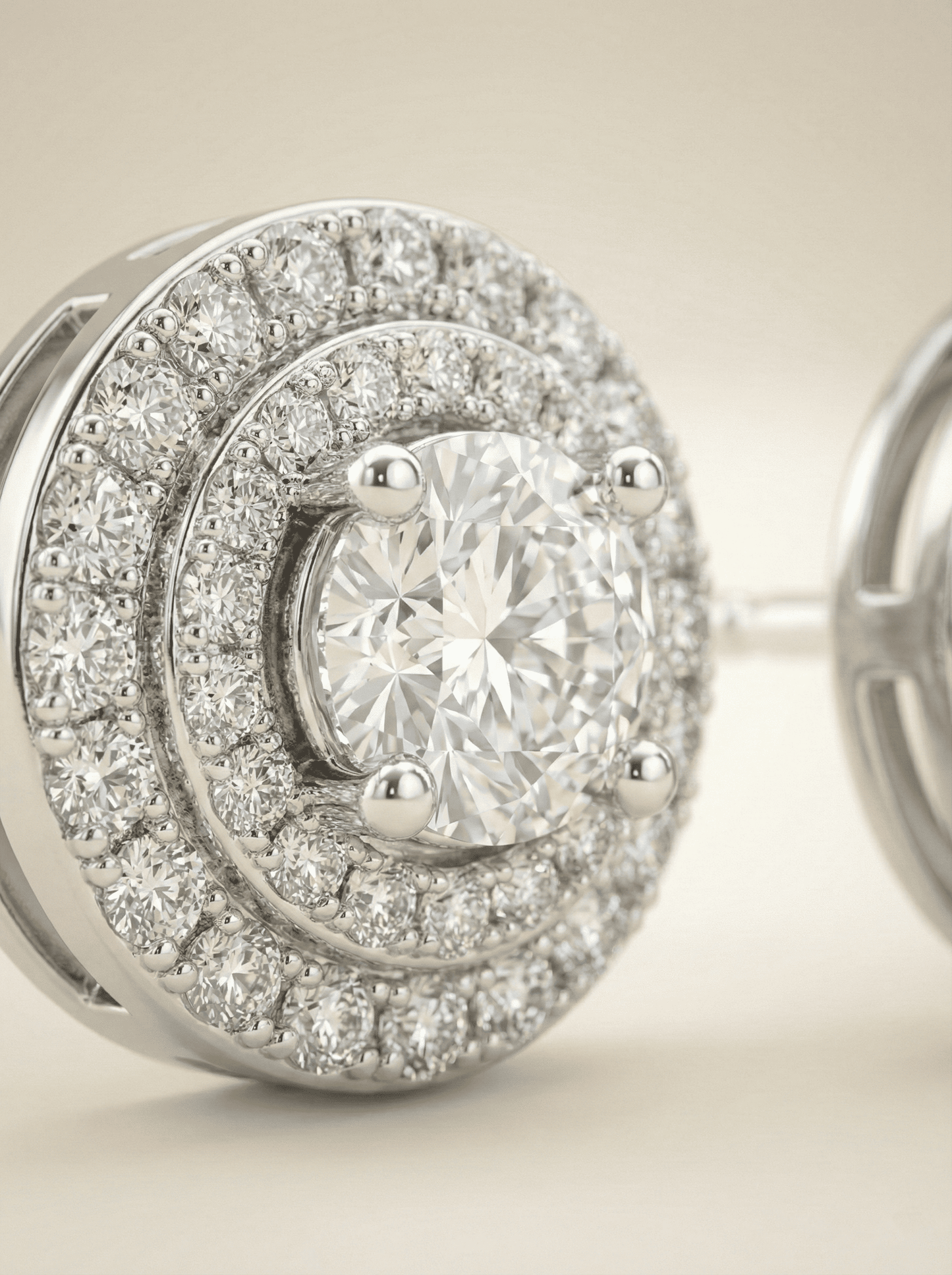 The Radiant Double Halo Studs