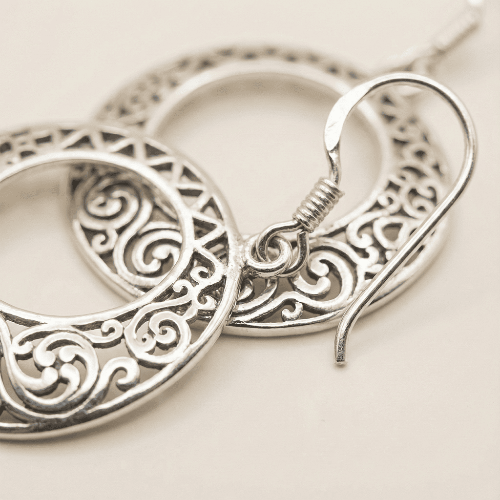 Eternal Scroll Filigree Earrings