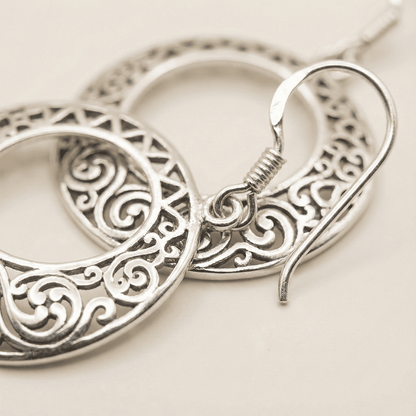 Eternal Scroll Filigree Earrings