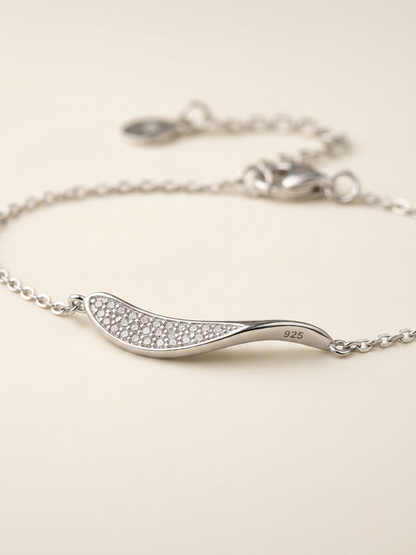 Ethereal Wave Pavé Bracelet