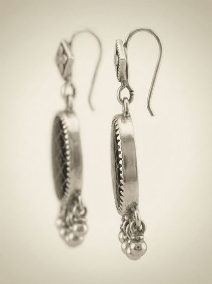 The Midnight Lattice Bloom Earrings