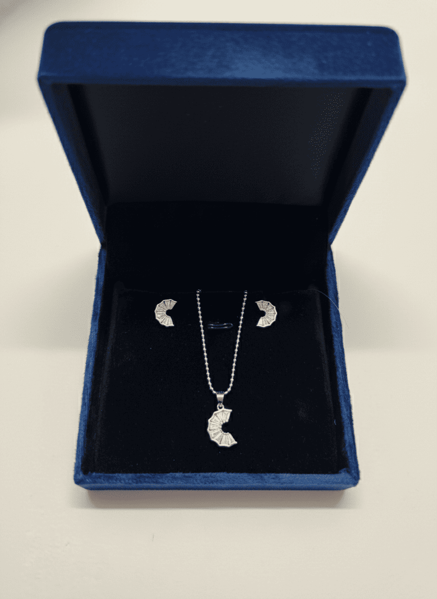 The Prismatic Arc Necklace & Earring Set