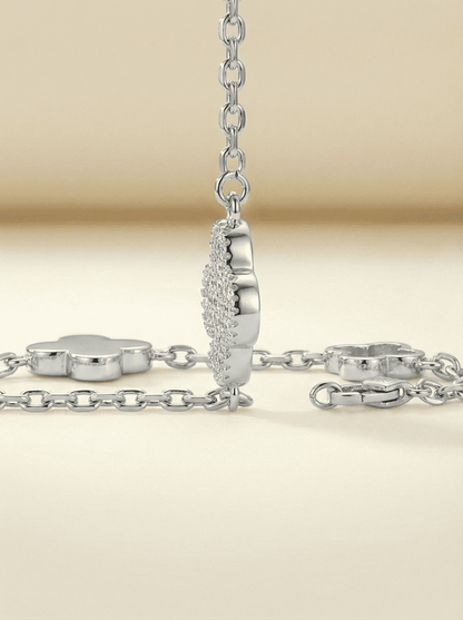 Aura Clover Trio Pave Bracelet
