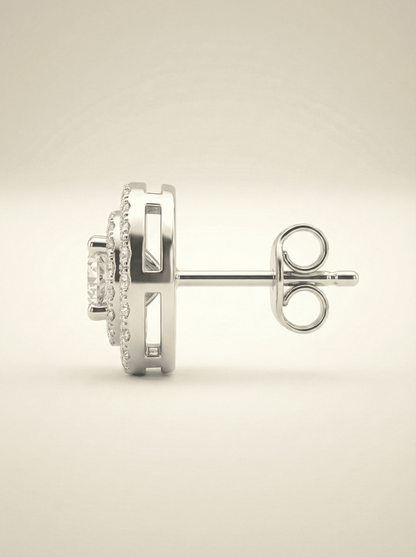 The Radiant Double Halo Studs