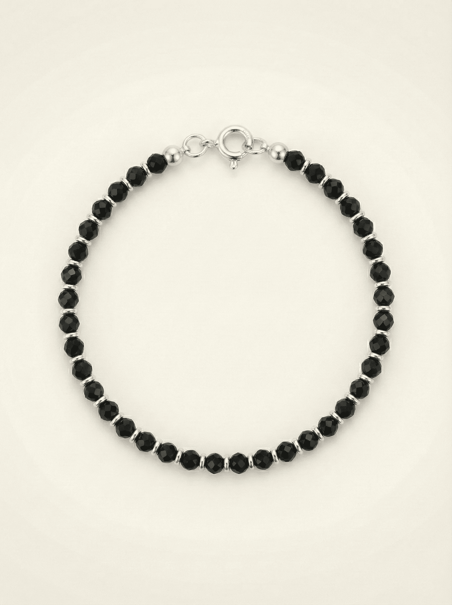 Midnight Noir Faceted Anklet