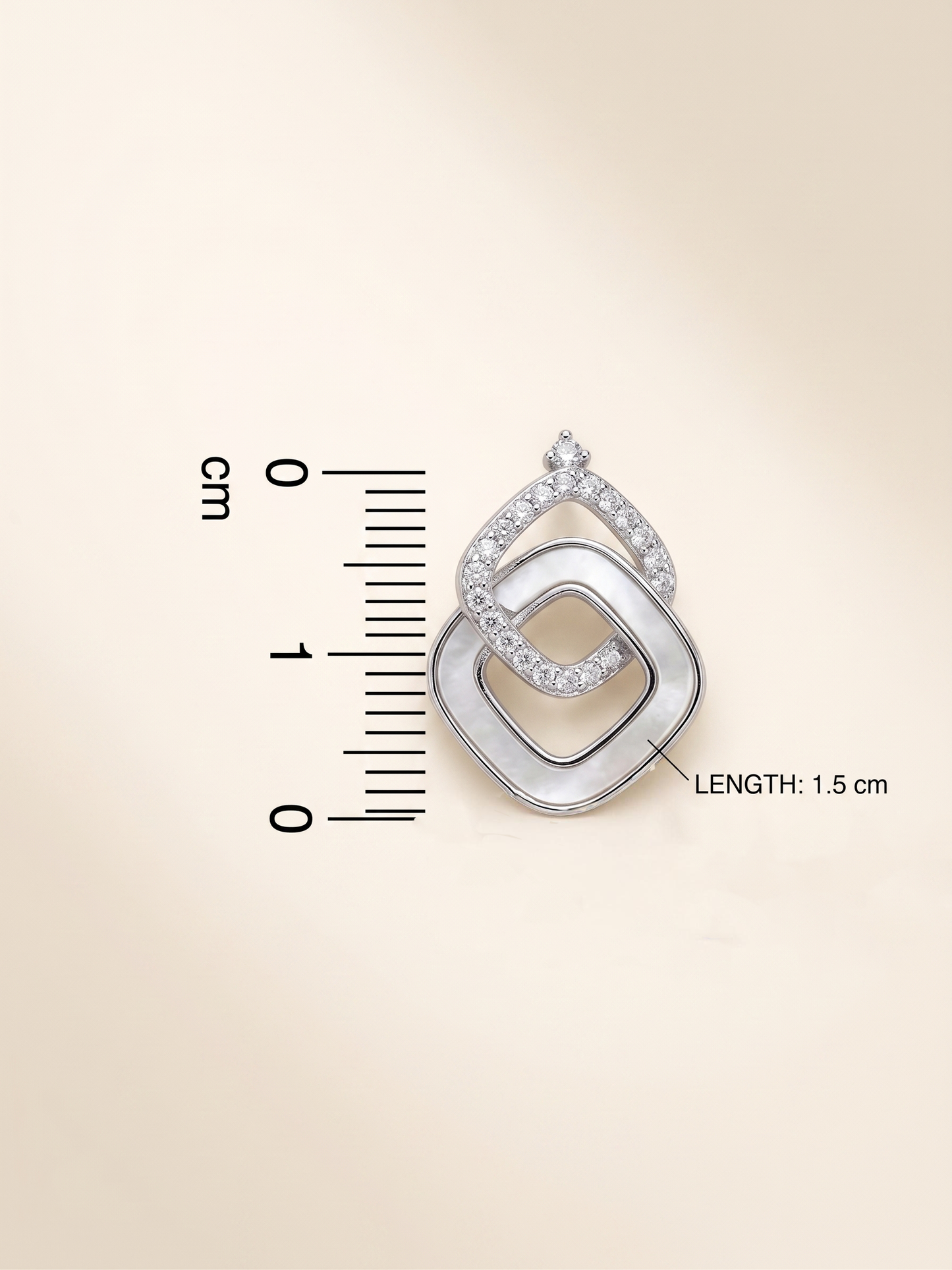 Lumina Interlocking Geometric Stud Earrings