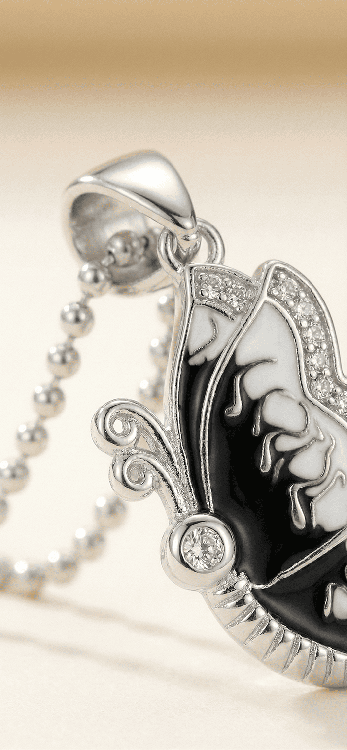 The Monarch Mosaic Butterfly Necklace