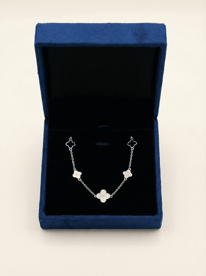 Aura Clover Trio Pave Bracelet