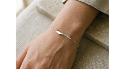 Ethereal Wave Pavé Bracelet