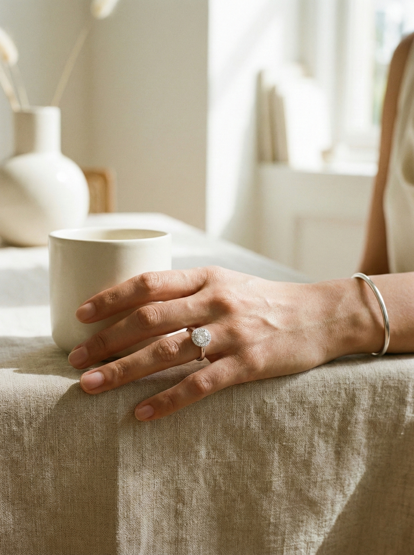 The Lumina Ethereal Halo Ring