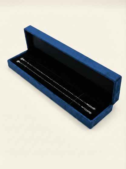 Midnight Noir Faceted Anklet