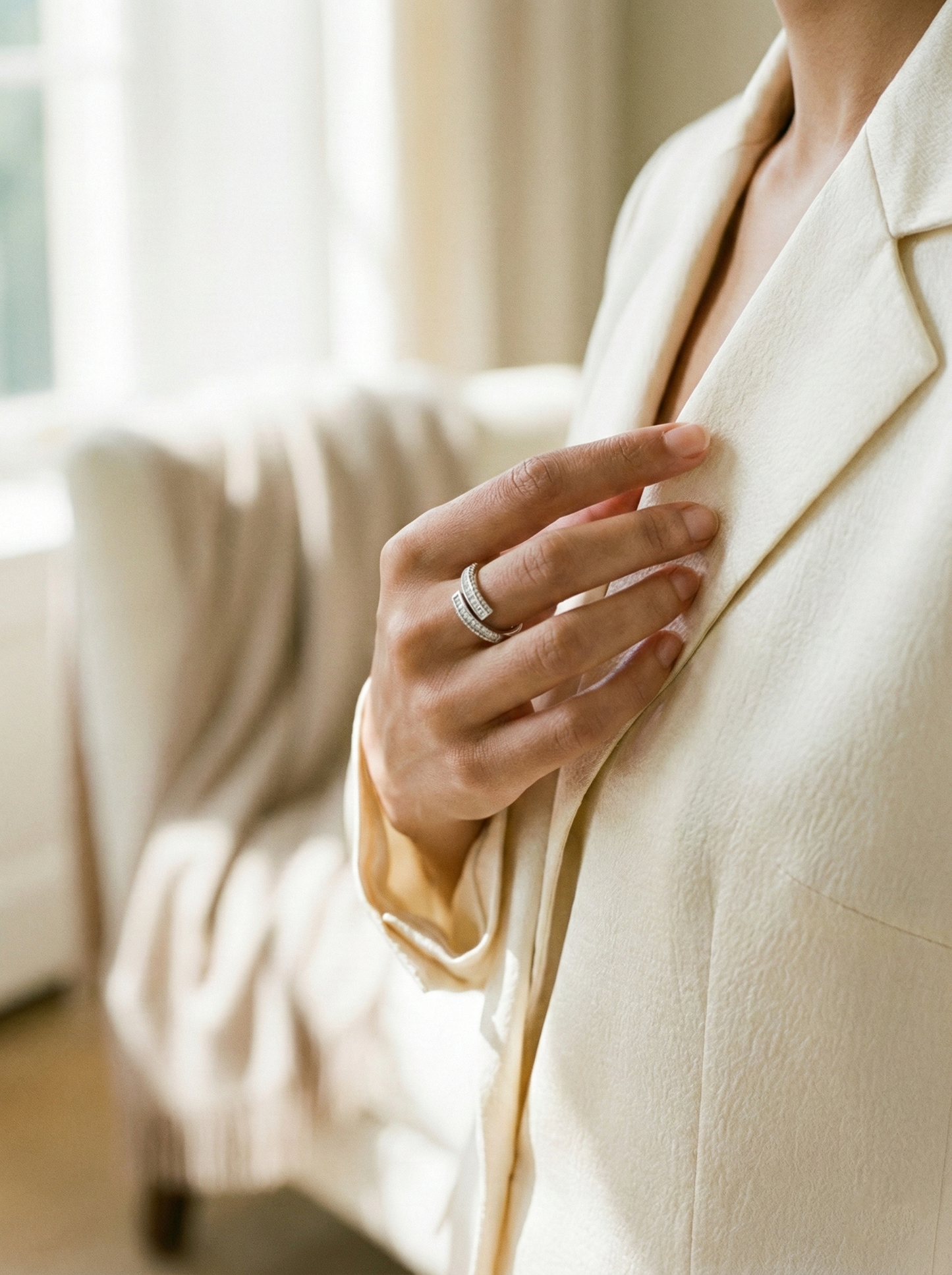 The Lumina Parallel Wrap Ring
