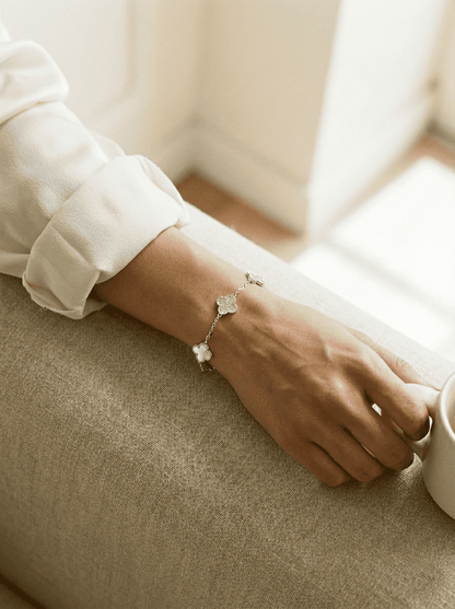 Aura Clover Trio Pave Bracelet