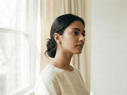 Ethereal Pearly Teardrop Earrings