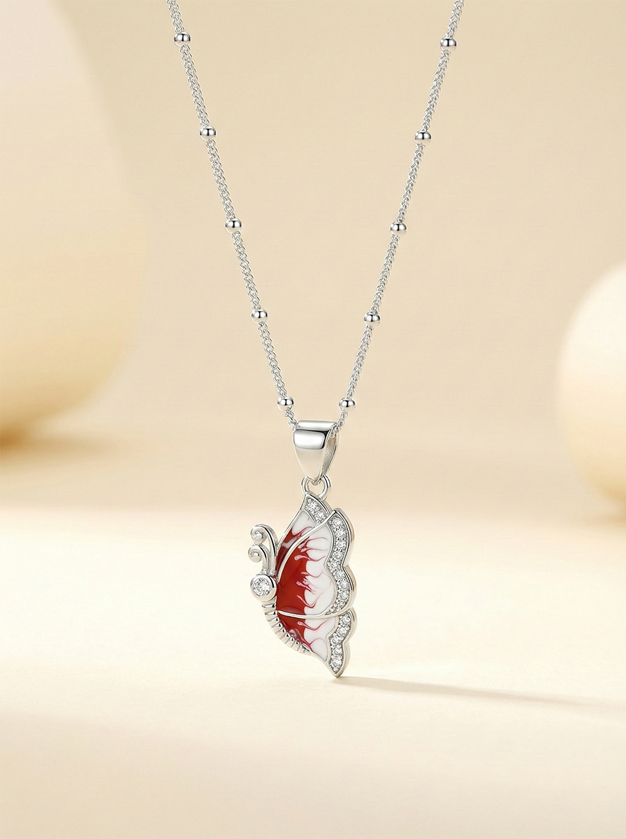 The Monarch Mosaic Butterfly Necklace